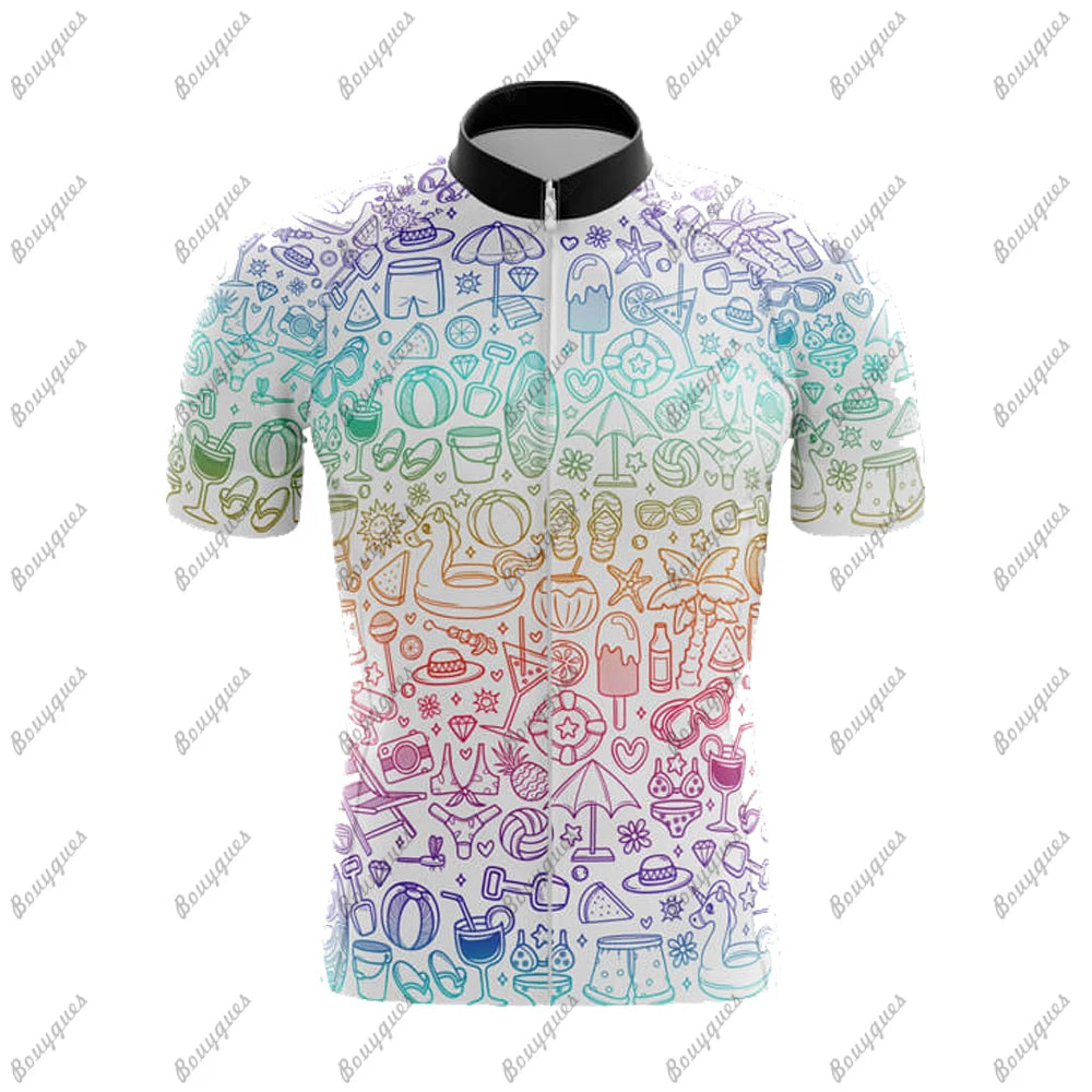 Comics Team Men Cycling Jersey MTB Maillot Bike Shirt Downhill Jersey High Quality Pro Team Tricota Mountain Bicycle Clothing Torange