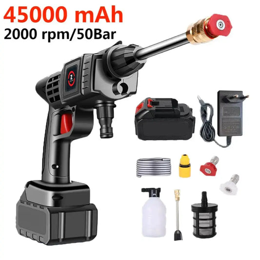 200W 50Bar Cordless High Pressure Car Washer Spray Water Gun 20000mAh Battery Foam Generator Car Washing Machine for Home Torange