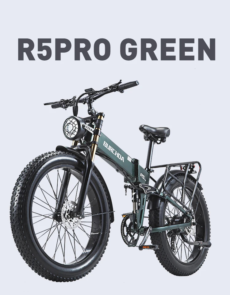 JINGHMA R5PRO Electric Bicycle 4.0 Fat Tire Ebike 1500W 50KM/H 48V 20Ah Electric Bike Men's Mountain E-bike Off-Road Bike