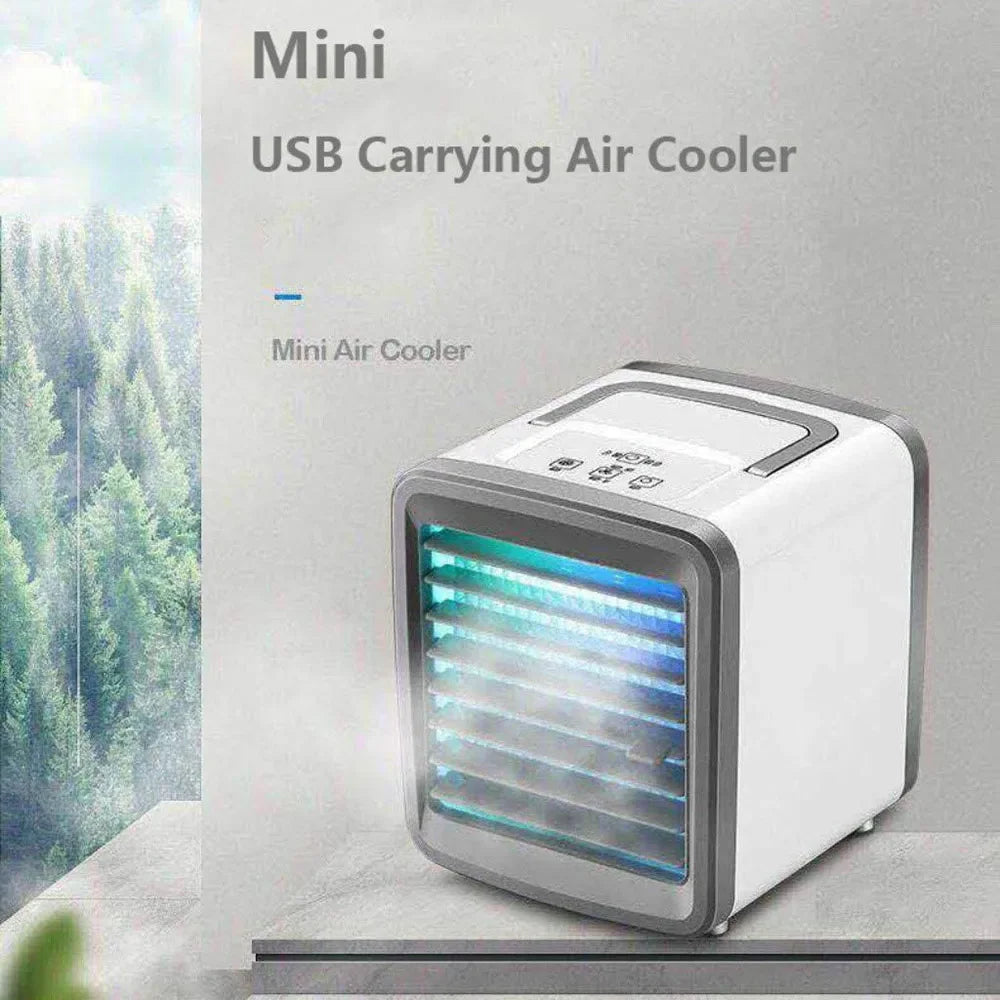 Air Conditioner Air Cooler Mini Fan Portable Airconditioner For Room Home Air Cooling Desktop Usb Charging Air Conditioning Fan
