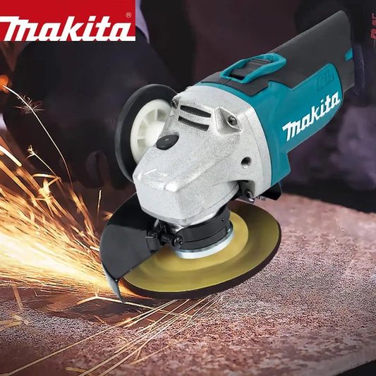 2025 Makita 18V DGA404 Brushless Lithium Electric Angle Grinder Rechargeable Cutting Machine High Power Polishing Machine Torange