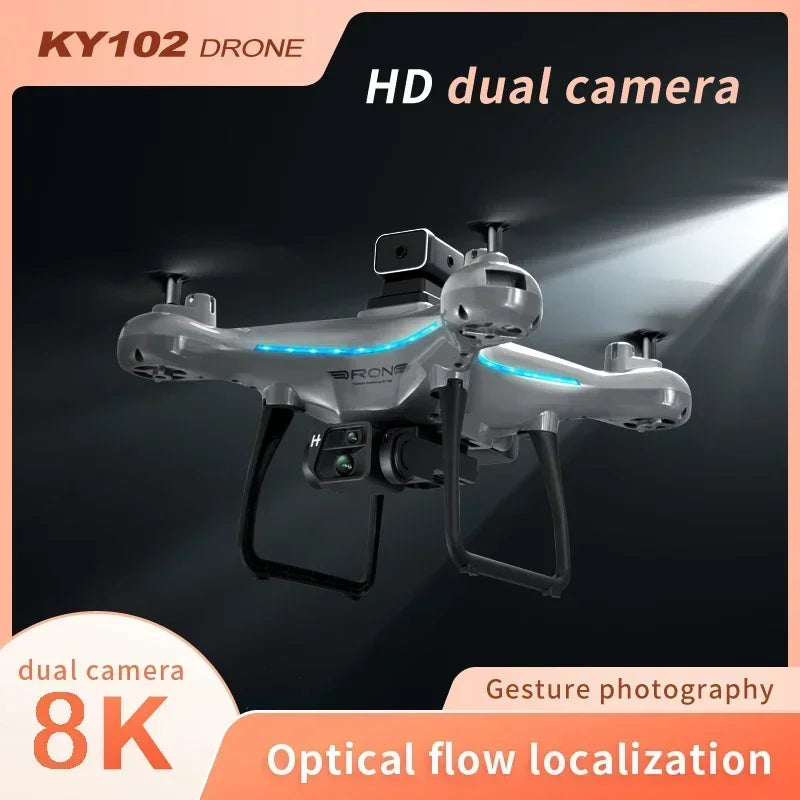For Xiaomi KY102 Drone 8K Profesional Dual-Camera Aerial Photography 360 Obstacle Avoidance Optical Flow Four-Axis RC Aircraft
