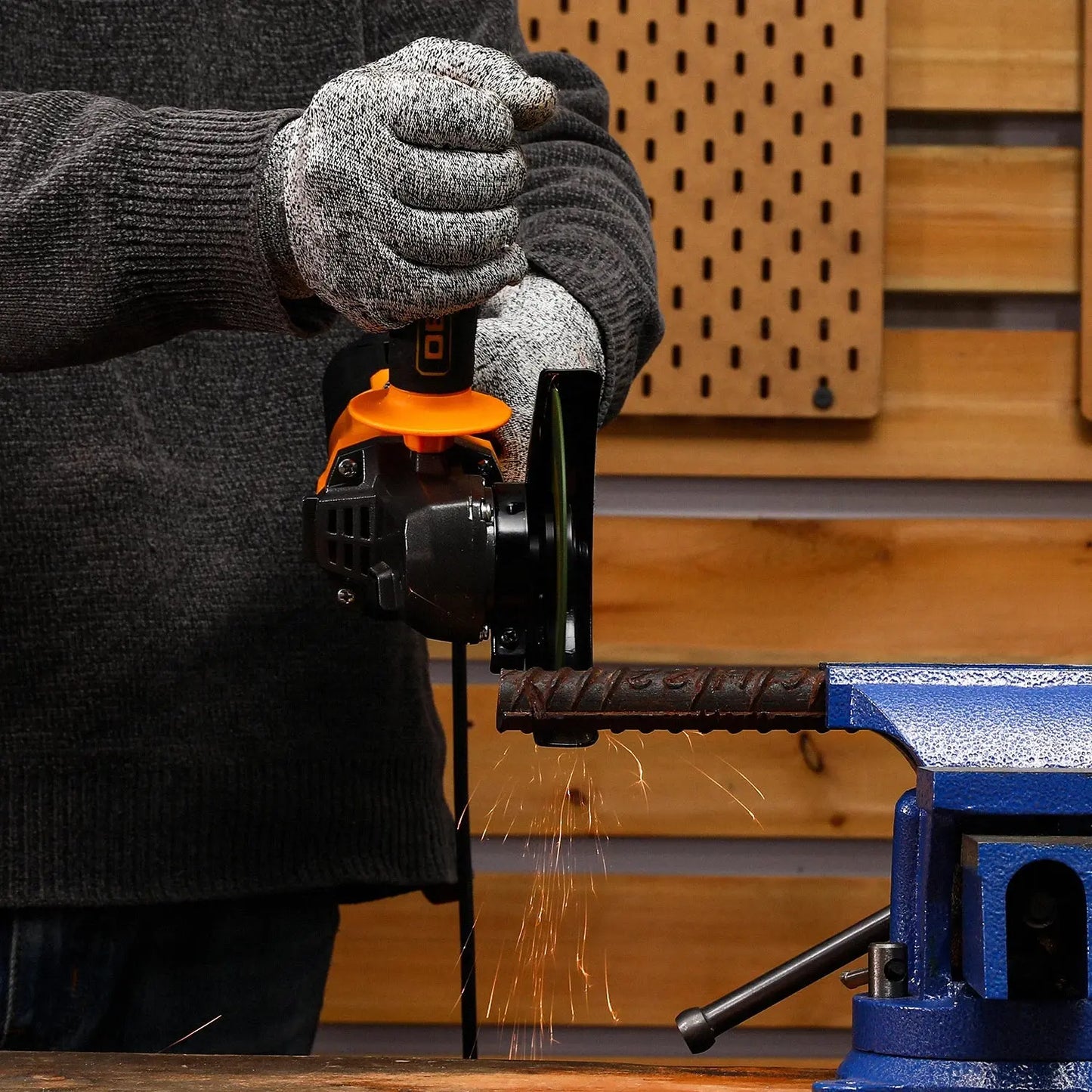 DEKO New Electric Angle Grinding Machine 115mm 800W 11000rpm Metal Wood Electric Tool Grinding Machine DS