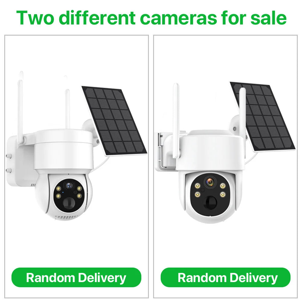 WiFi PTZ Camera Outdoor Wireless Solar IP Camera 4MP HD Built-in Battery Video Surveillance Camera Long Time Standby iCsee APP - Torange