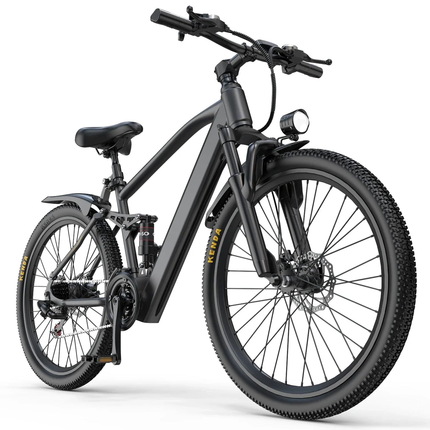 Aairsk GT900 Ebike 250W Motor 36V 13AH Battery Electric Bicycle Mountain OffRoad Full Suspension Adult 26Inch Tire Electric Bike Torange