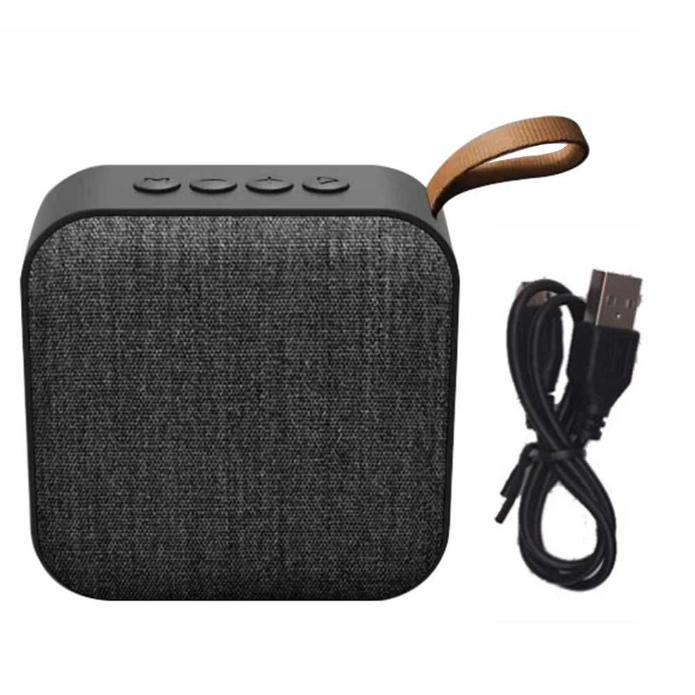Cloth Art Portable Wireless Bluetooth Speaker Subwoofer TF Card Loudspeaker Wireless Bluetooth Speaker for Mobile Phone - Torange