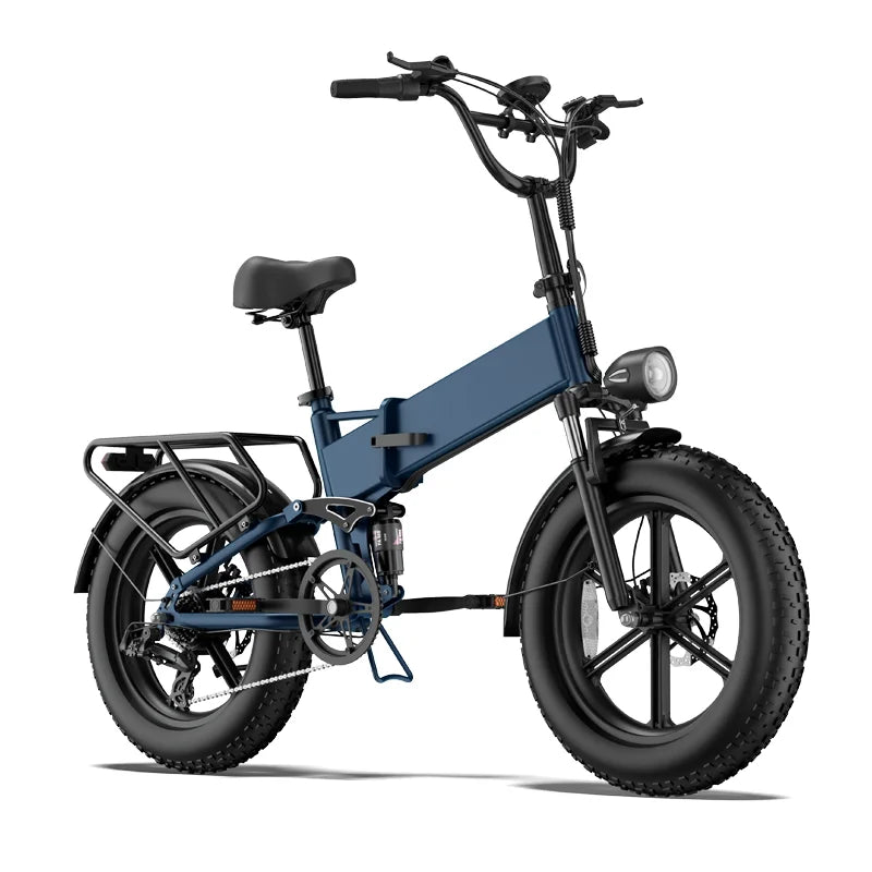 URLIFE Electric Bicycle T5 1500W Brushless Motor 48V13AH Battery Snow E-Bike 20.4.0-Inch Fat Tire Full Suspension Electric Bike Torange