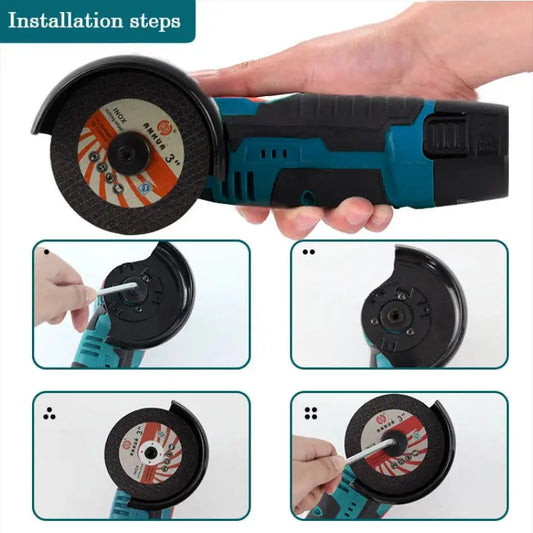 12V Mini Angle Grinder Rechargeable Grinding Tool Polishing Grinding Machine For Cutting Diamond Cordless Power Tools Torange