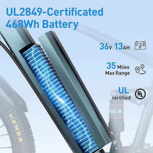 Aairsk GT900 Ebike 250W Motor 36V 13AH Battery Electric Bicycle Mountain OffRoad Full Suspension Adult 26Inch Tire Electric Bike Torange
