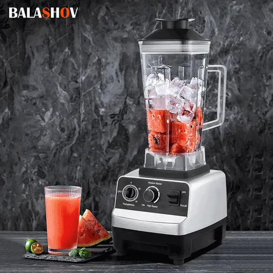 2000W Stationary Blender Heavy Duty Commercial Mixer Ice Smoothies Appliances for Kitchen Professional High Power Food Processor DS
