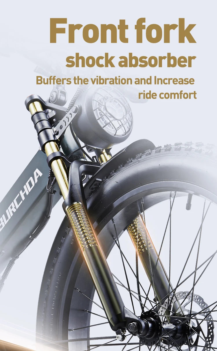 JINGHMA R5PRO Electric Bicycle 4.0 Fat Tire Ebike 1500W 50KM/H 48V 20Ah Electric Bike Men's Mountain E-bike Off-Road Bike