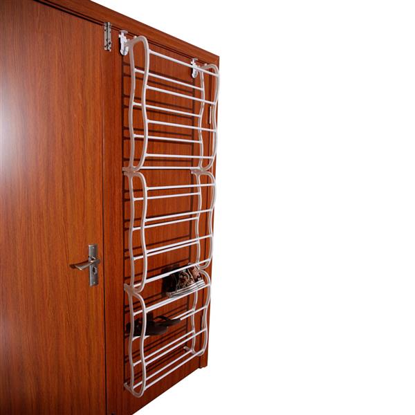 12 Layers Wall-mounted Style Home Shoe Rack White - Torange