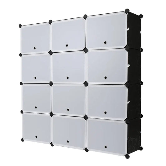 Portable Shoe Rack Organizer 48 Pair Tower Shelf Storage Cabinet Stand Expandable for Heels, Boots, Slippers， 8 Tier Black - Torange