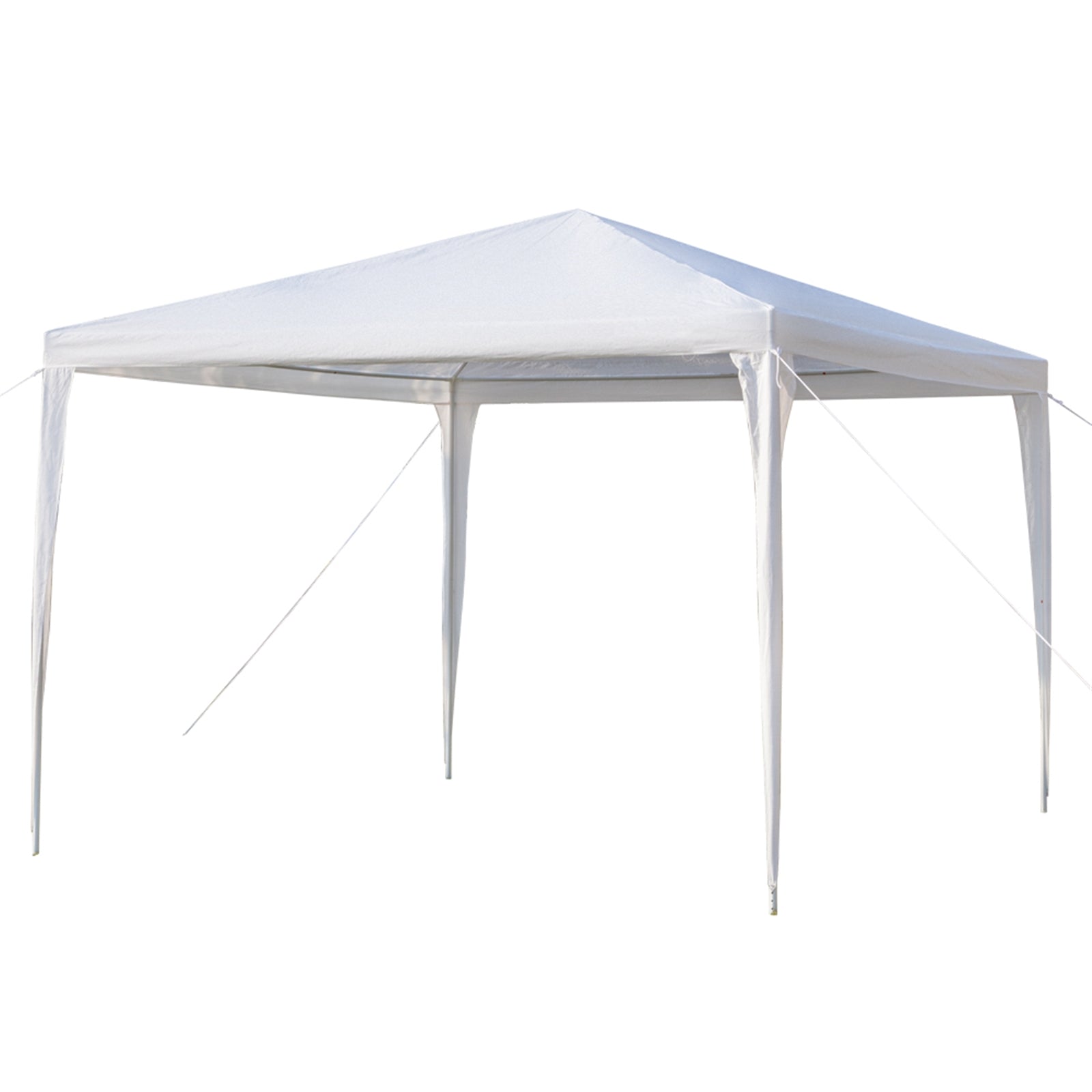 3 x 3m Four Sides Portable Home Use Waterproof Tent with Spiral Tubes White - Torange
