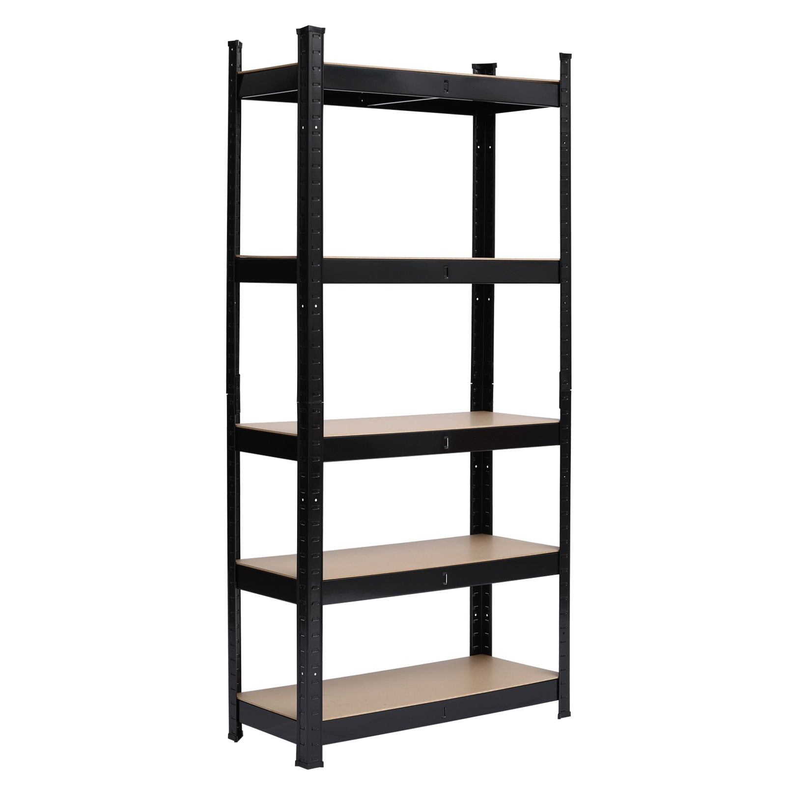 5 Tier Heavy Duty Metal Shelving Rack Unit Garage Storage Shelf Black UK - Torange