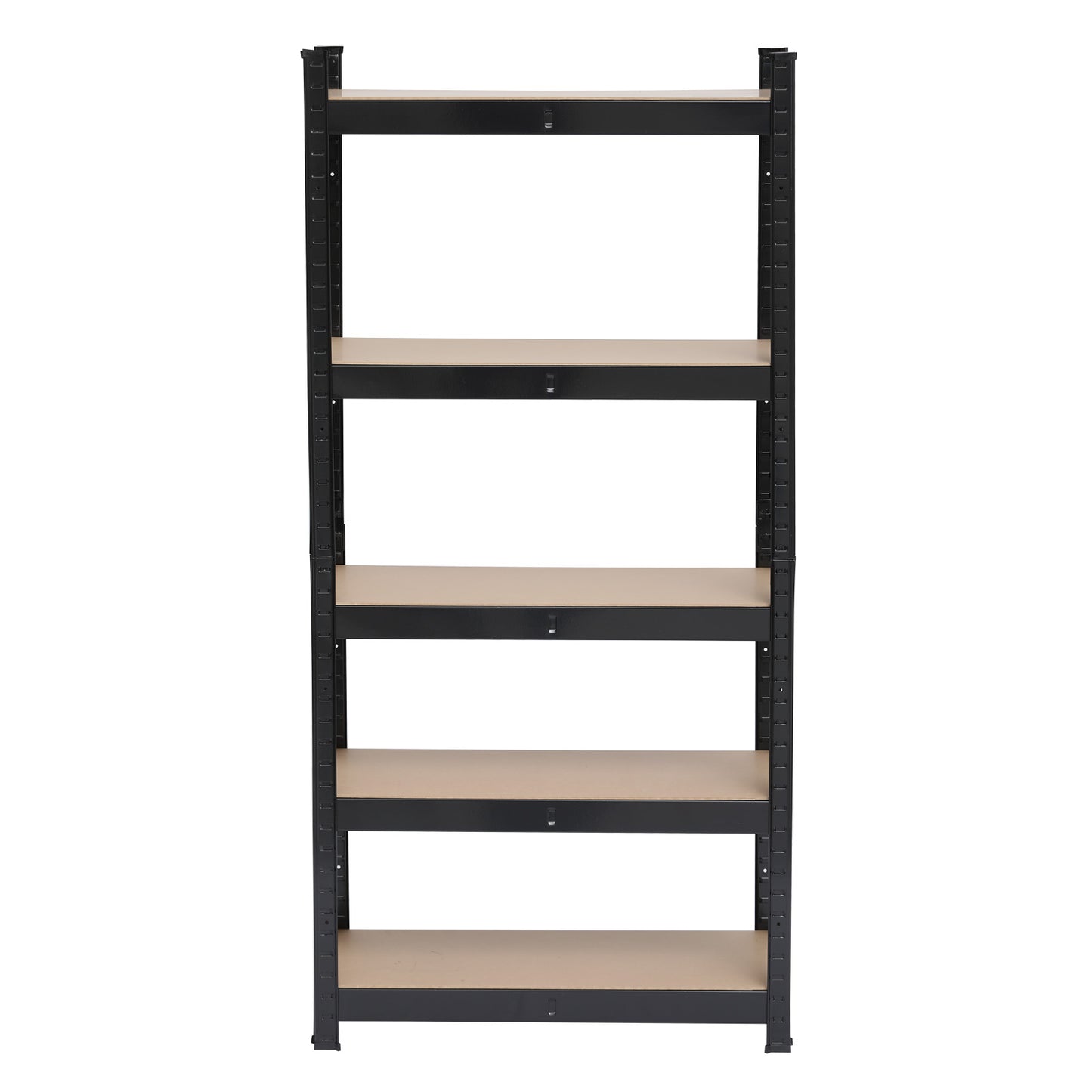 5 Tier Heavy Duty Metal Shelving Rack Unit Garage Storage Shelf Black UK - Torange