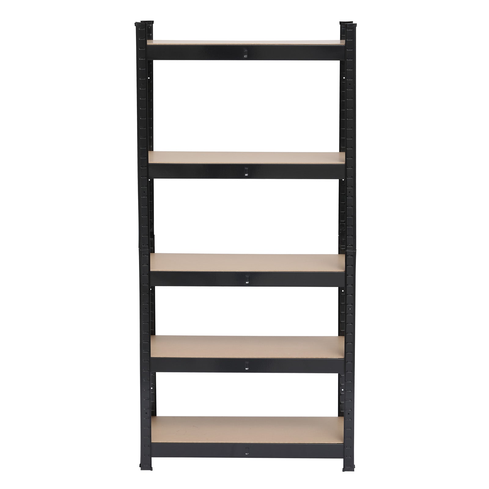 5 Tier Heavy Duty Metal Shelving Rack Unit Garage Storage Shelf Black UK - Torange