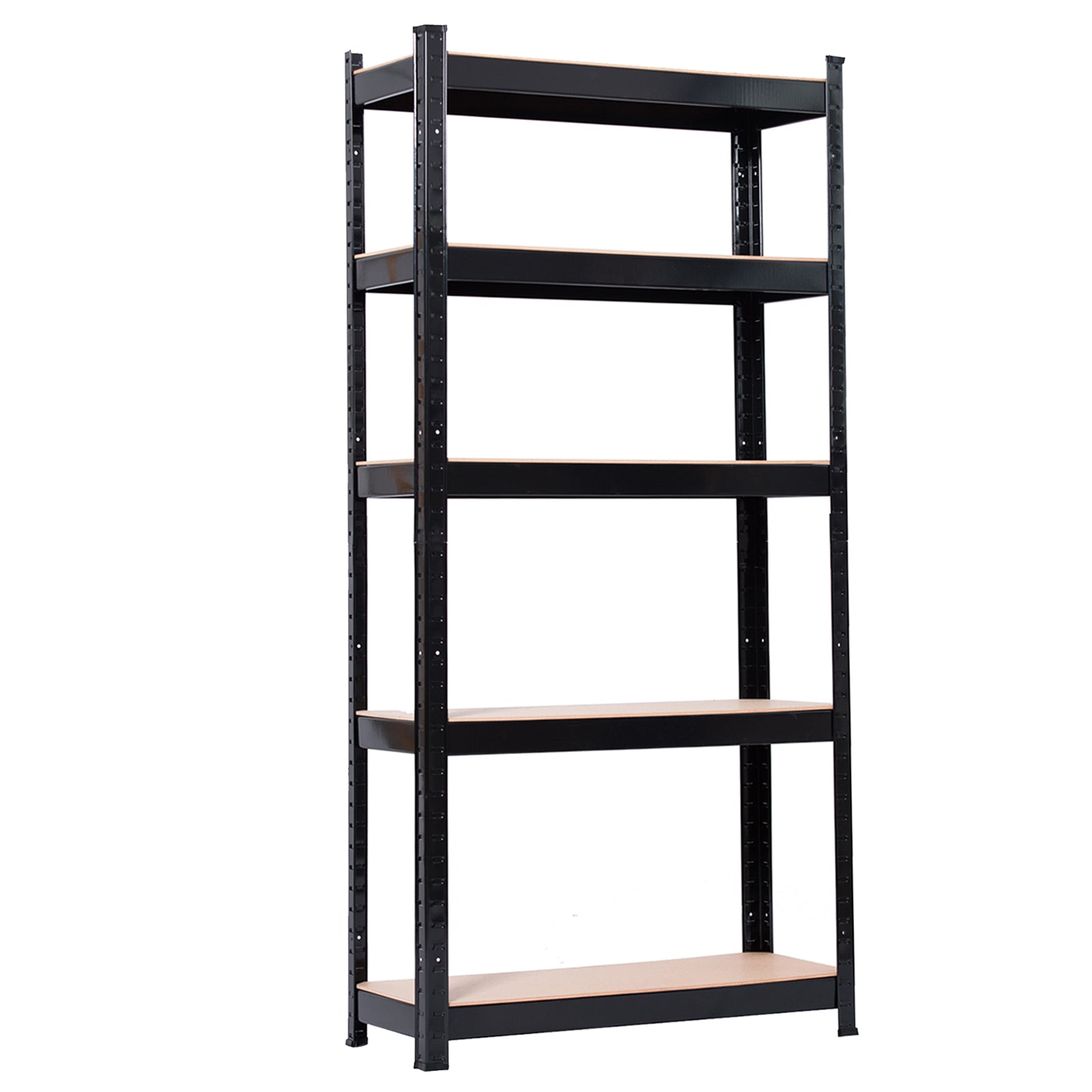 5 Tier Heavy Duty Metal Shelving Rack Unit Garage Storage Shelf Black UK - Torange