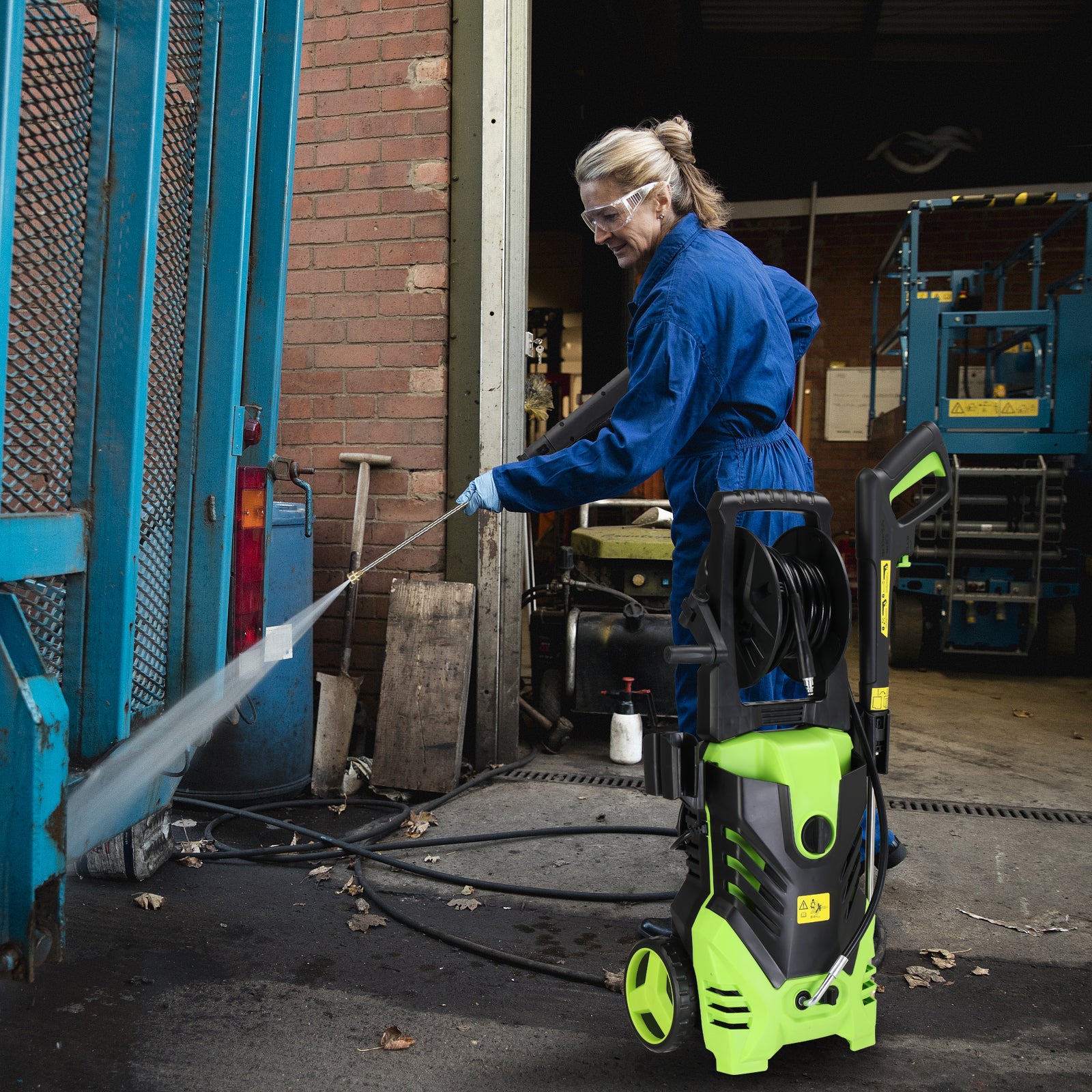 110V,3000PSI 701A 110V,3000PSI,1800W high pressure cleaning machine green - Torange