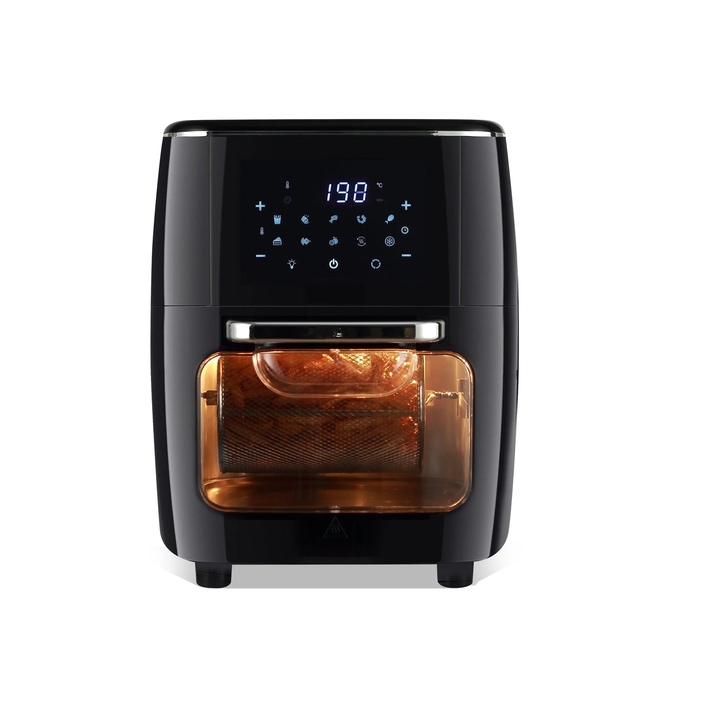 Hot air fryer Hot air fryer with updated Rapid Air technology, 1.4kg, 12L, 1700.00 W, 55% energy saving, 12 in 1 hot air fryer, 30 recipe book - Torange