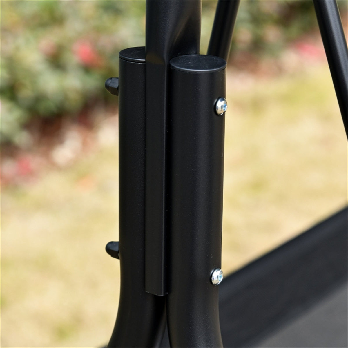 2-Seat Outdoor Patio Swing Chair-Black  (Swiship ship)（ Prohibited by WalMart ） - Torange