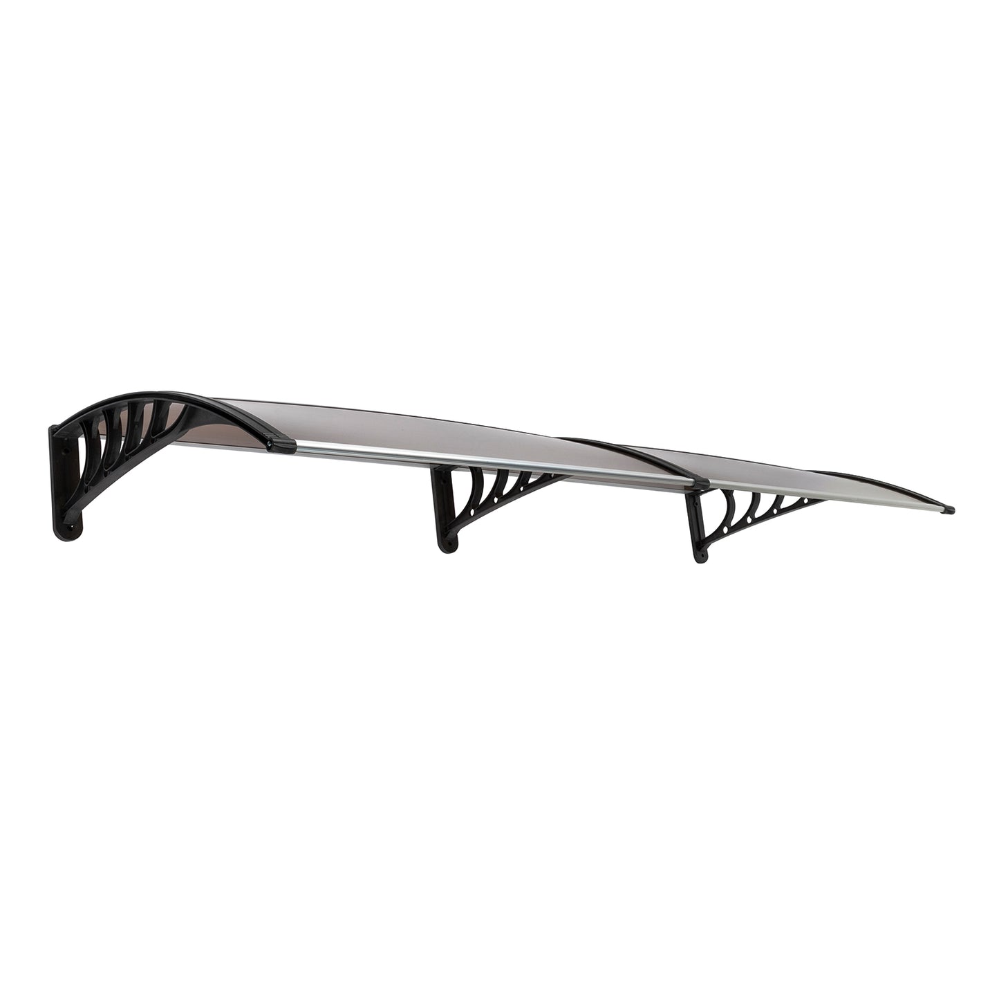 HT-200 x 100 Household Application Door & Window Rain Cover Eaves Brown Board & Black Holder - Torange