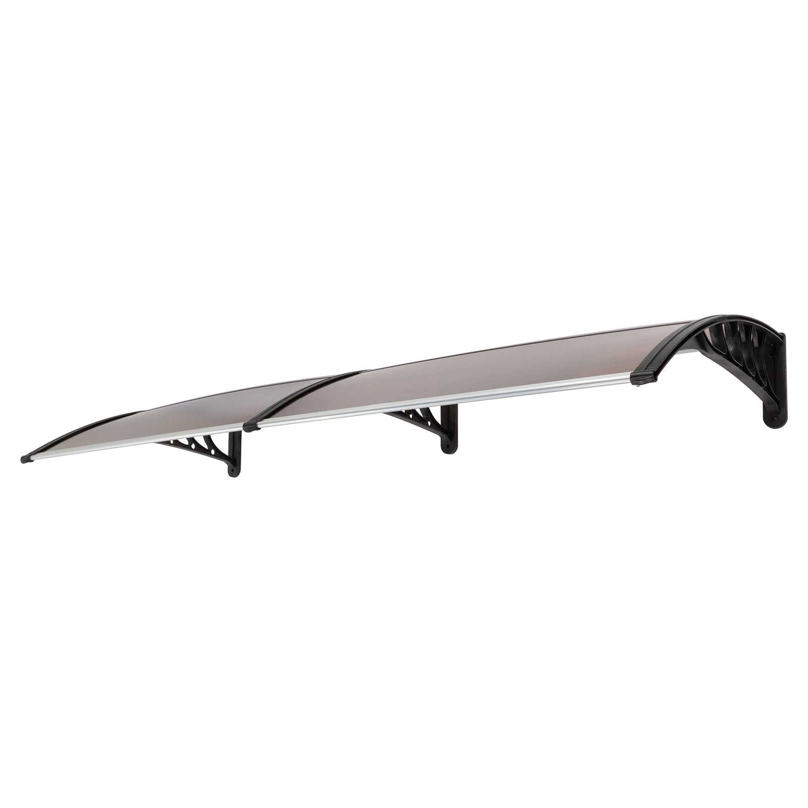 HT-200 x 100 Household Application Door & Window Rain Cover Eaves Brown Board & Black Holder - Torange