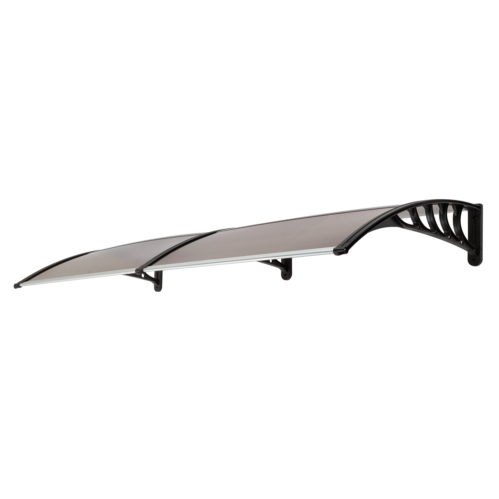 HT-200 x 100 Household Application Door & Window Rain Cover Eaves Brown Board & Black Holder - Torange