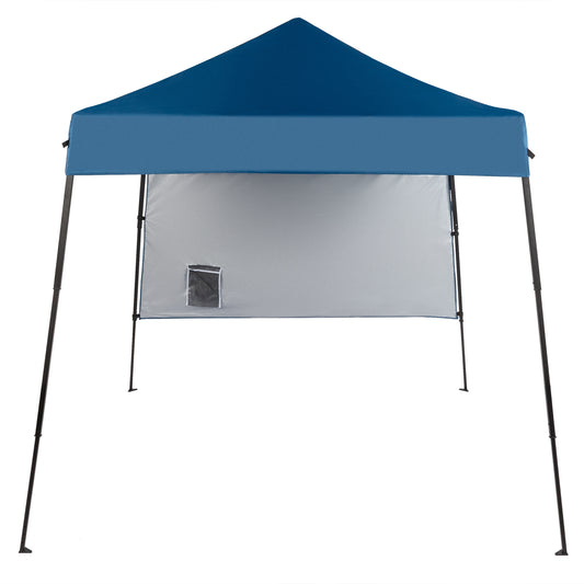 1.8*1.8m Beveled Oxford Cloth Black Plastic Sprayed Iron Pipe With One Side Cloth Backpack Storage Bag Folding Shed Sky Blue - Torange