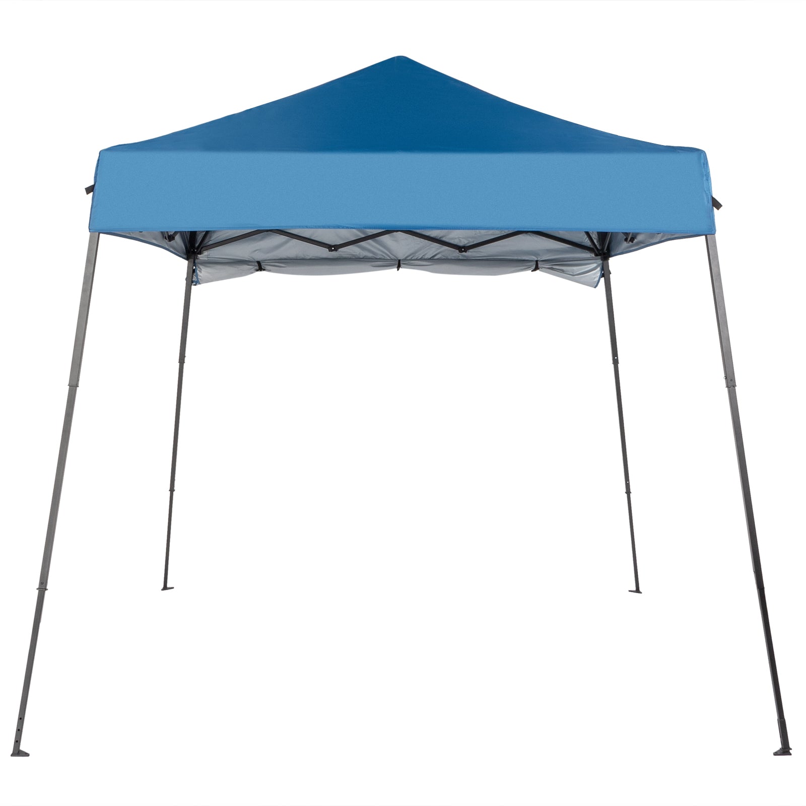 1.8*1.8m Beveled Oxford Cloth Black Plastic Sprayed Iron Pipe With One Side Cloth Backpack Storage Bag Folding Shed Sky Blue - Torange