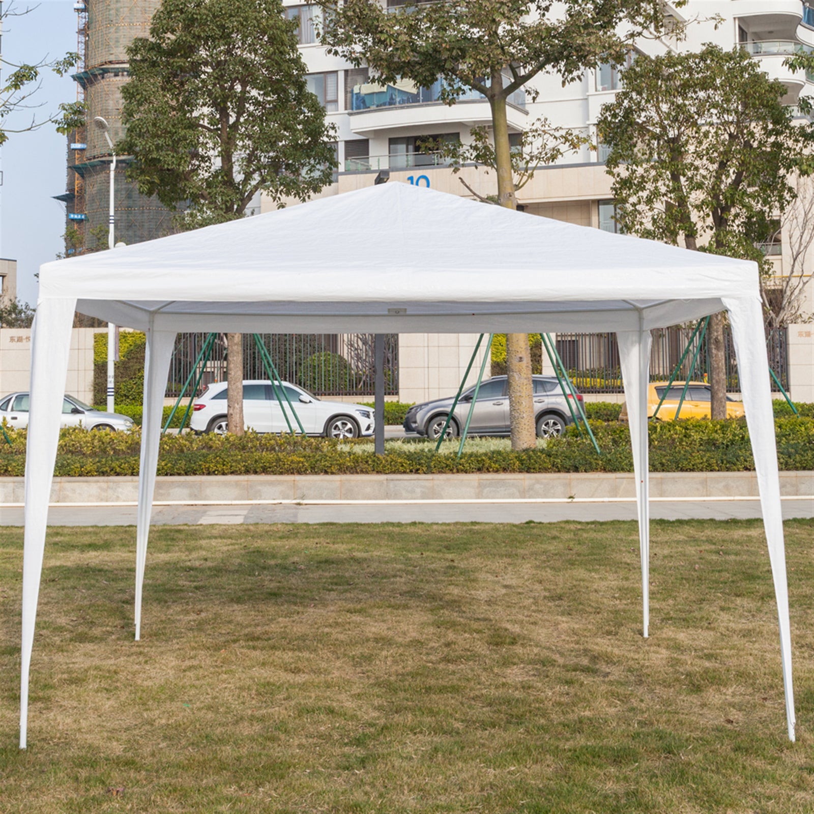 3 x 3m Waterproof Tent with Spiral Tubes White - Torange