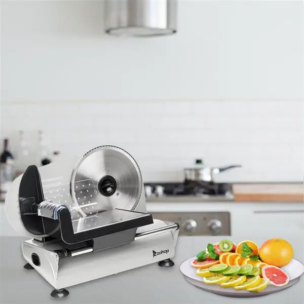 Semi-automatic Belt Cutter Deli Food Machine Home Deli Food Slicer. SL526 110V/150W 7.5" - Torange