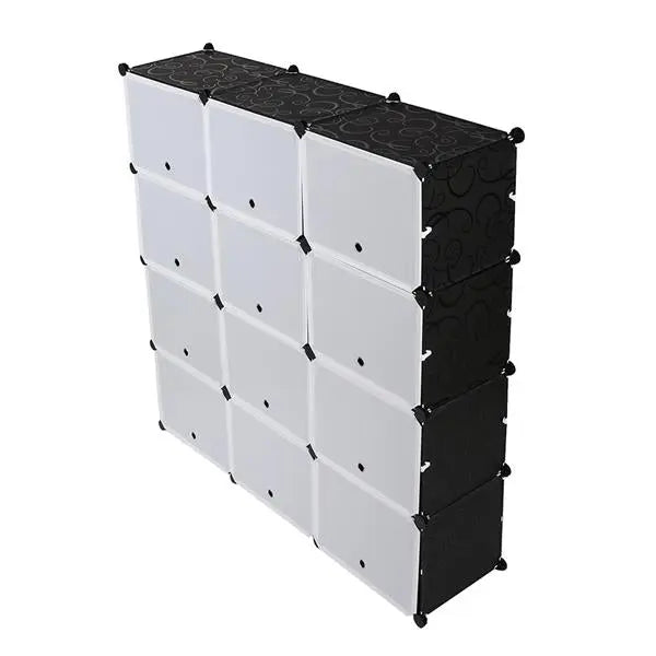 Portable Shoe Rack Organizer 48 Pair Tower Shelf Storage Cabinet Stand Expandable for Heels, Boots, Slippers， 8 Tier Black - Torange