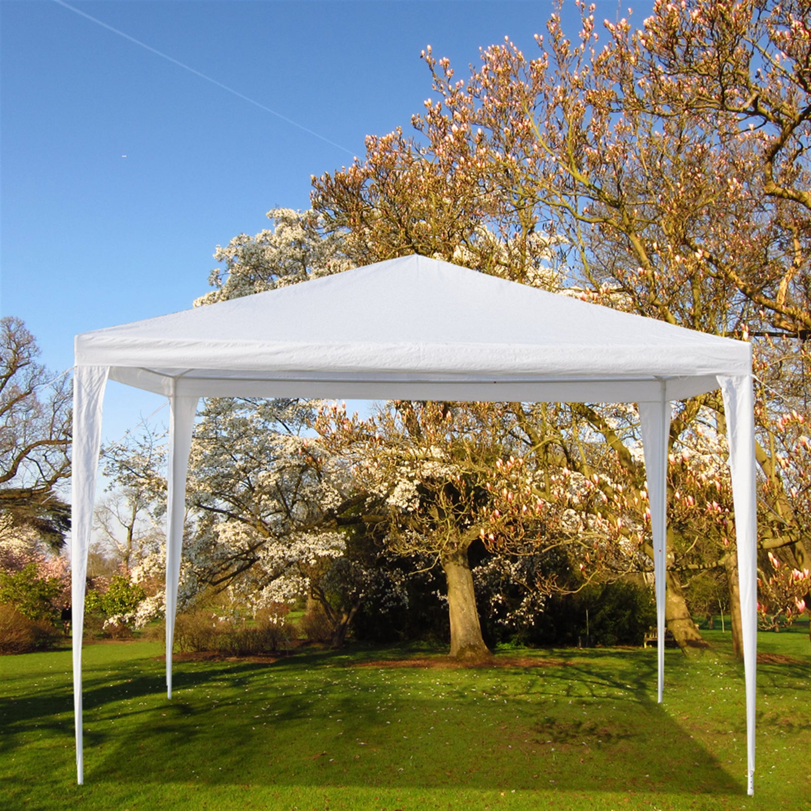 3 x 3m Waterproof Tent with Spiral Tubes White - Torange