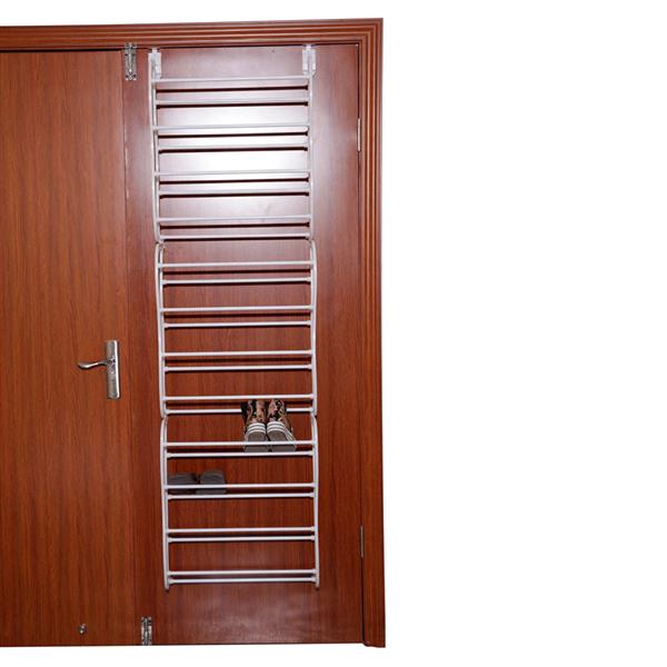 12 Layers Wall-mounted Style Home Shoe Rack White - Torange