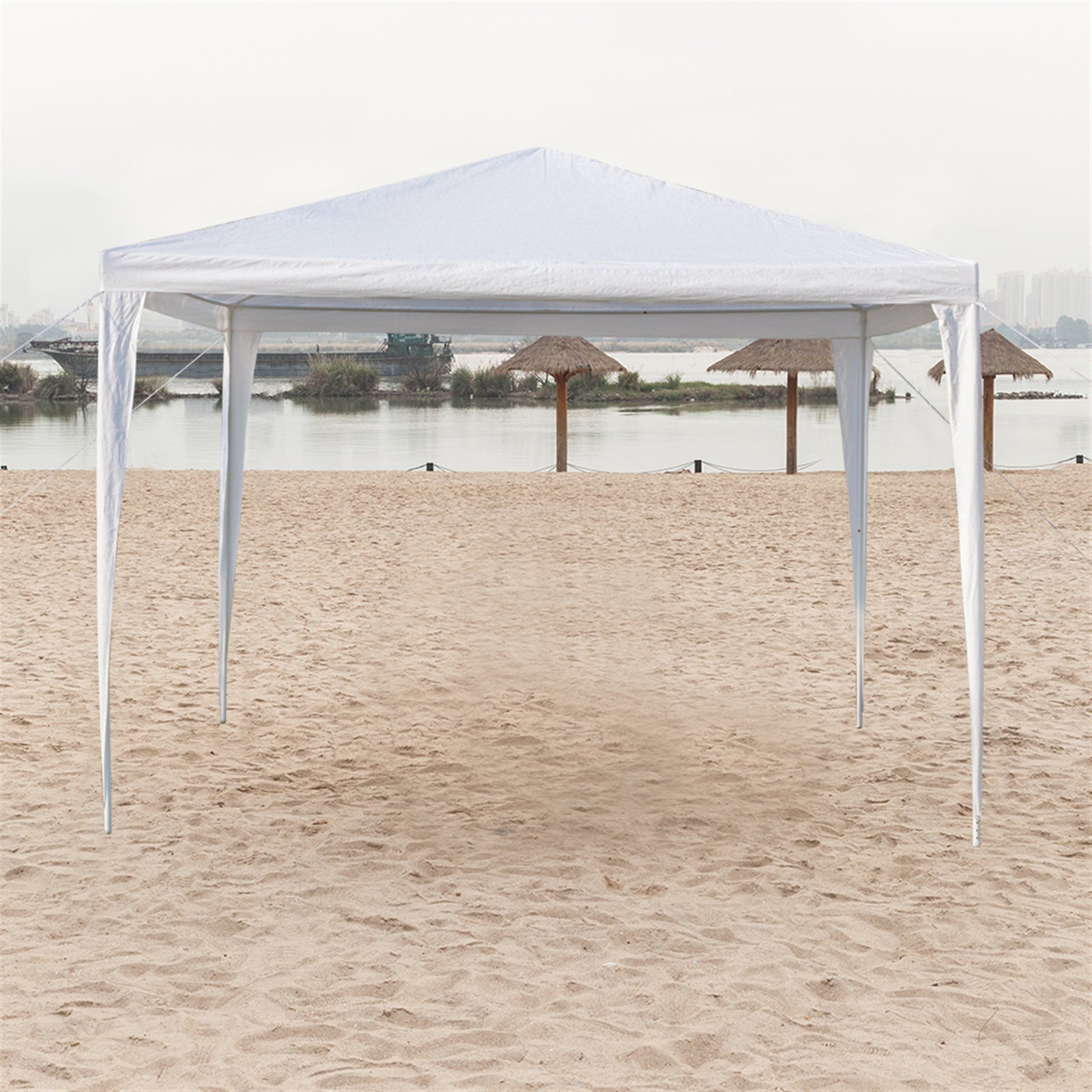 3 x 3m Waterproof Tent with Spiral Tubes White - Torange