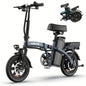 Urlife Commuter E-Bike 14 Inch Folding 250W 48V 7.5Ah Removable & Fast Charge Battery 40KM Range Hydraulic Front Suspension Dual Disc Brakes