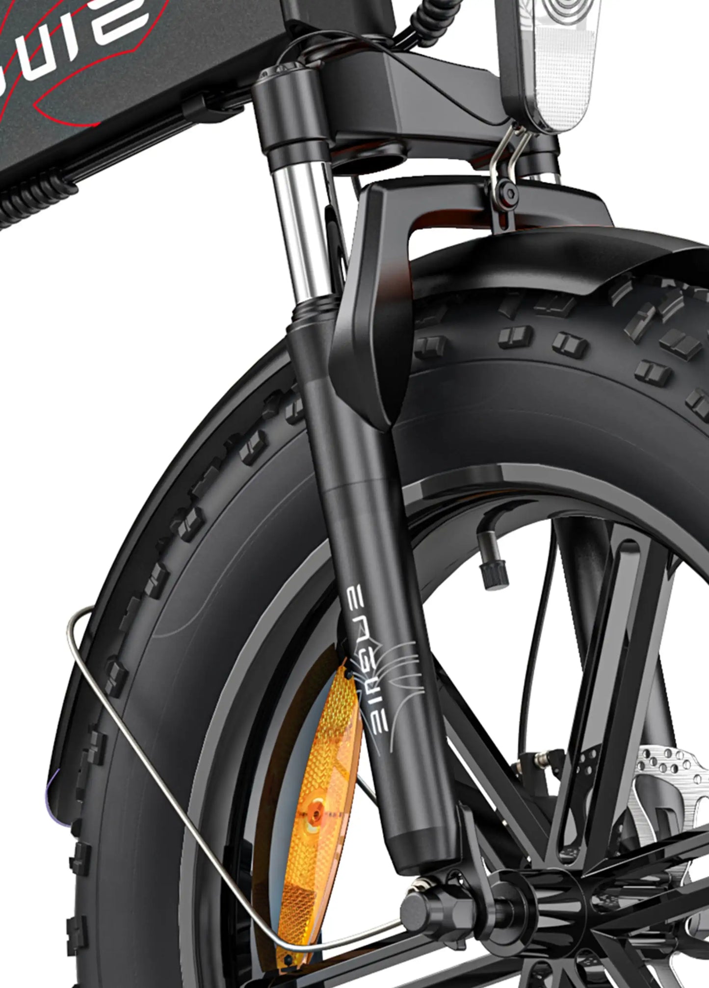 ENGWE EP-2 Pro 250W Folding Electric Bike - 20" Fat Tire Mountain Bike, 48V 13Ah, Orange