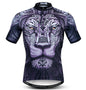 Summer men's cycling clothes motorcycle team off-road short-sleeved cycling lion mountain bike downhill cycling shirt cycling Torange
