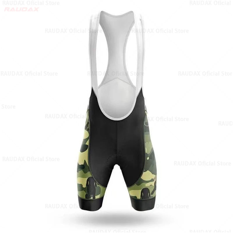 Camouflage Bike Uniform Pro Team Short Sleeve Maillot Ciclismo Man's Cycling Clothing Summer MTB Bike Riding Cycling Jersey Torange