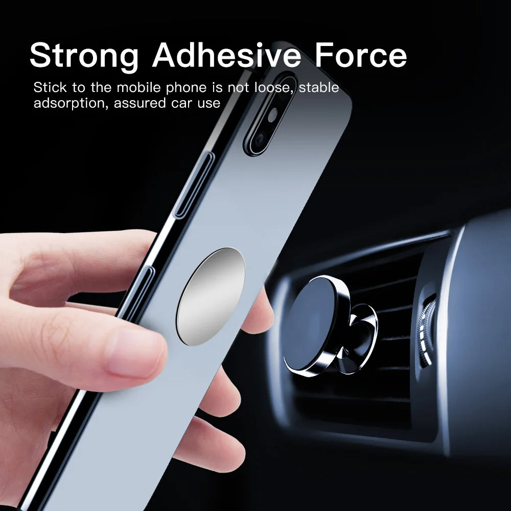 Car Phone Holder Metal Plate Magnetic Holder Round Square Sticker iron Sheet for Mobile Tablet Magnet Disk Desk Car Stand