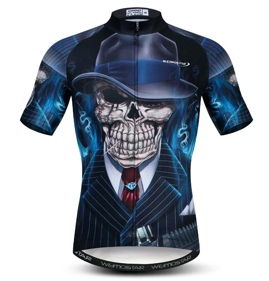 Summer men's cycling clothes motorcycle team off-road short-sleeved cycling lion mountain bike downhill cycling shirt cycling Torange