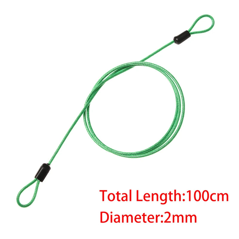 Strong Braided Steel Cable Wire Rope Security Anti-theft For Outdoor Bike Lock Motorcycles Scooter Chain Bicycle Accessories