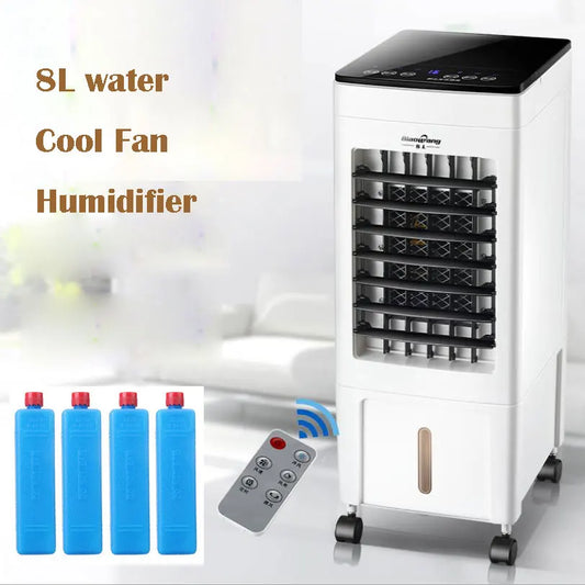 Mobile Air Conditioner 220V 8L Air Conditioning Fan High-Density Powerful Cooling Airconditioner Wind Environmental Protection