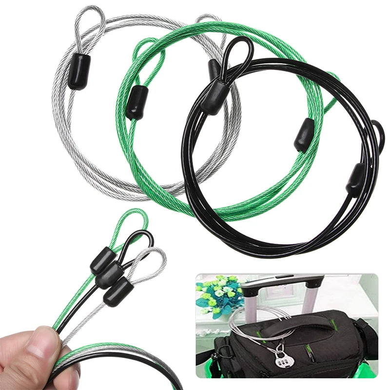 Strong Braided Steel Cable Wire Rope Security Anti-theft For Outdoor Bike Lock Motorcycles Scooter Chain Bicycle Accessories