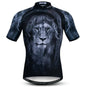 Summer men's cycling clothes motorcycle team off-road short-sleeved cycling lion mountain bike downhill cycling shirt cycling Torange