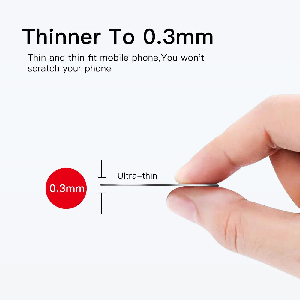Car Phone Holder Metal Plate Magnetic Holder Round Square Sticker iron Sheet for Mobile Tablet Magnet Disk Desk Car Stand