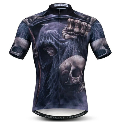 Summer men's cycling clothes motorcycle team off-road short-sleeved cycling lion mountain bike downhill cycling shirt cycling Torange
