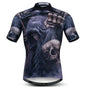Summer men's cycling clothes motorcycle team off-road short-sleeved cycling lion mountain bike downhill cycling shirt cycling Torange