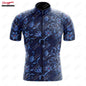 15 Styles Floral Cycling Jersey for Men Short Sleeve Reflective MTB Maillot Downhill Pro Team Mountain Bicycle Clothing Summer Torange